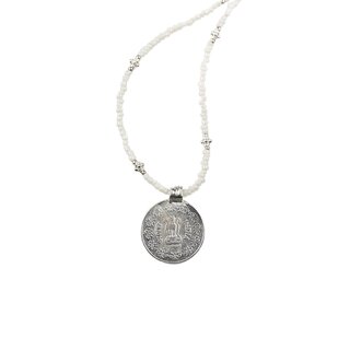 Kette My Mala Coin Weiss